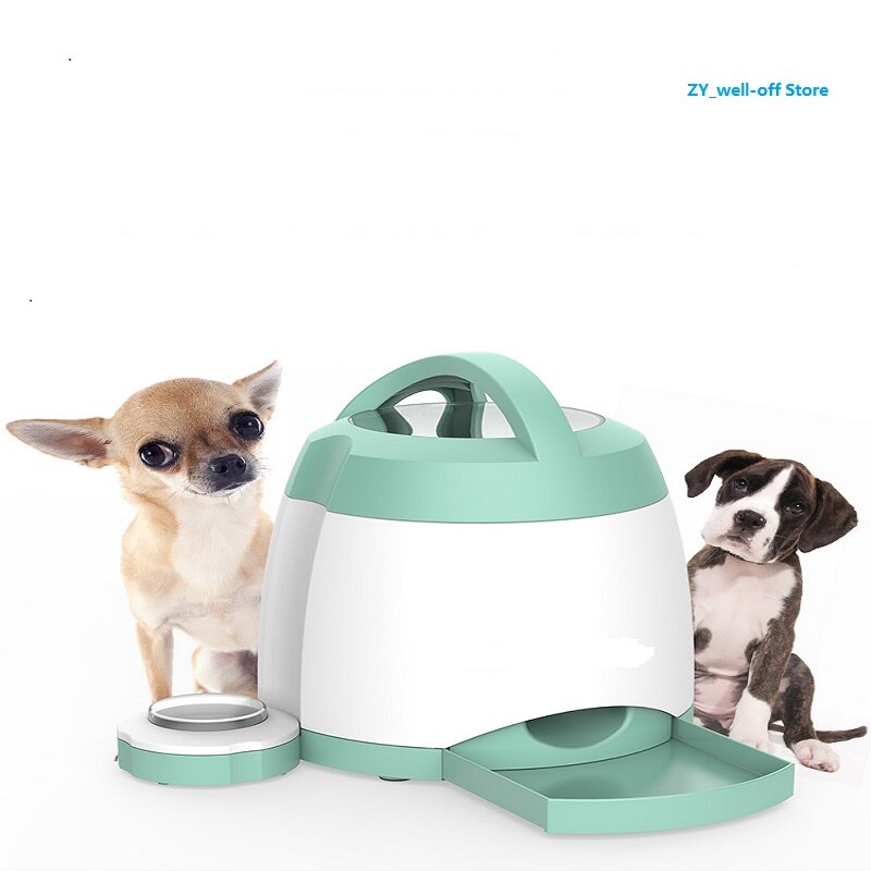 Button-type automatic feeding device intelligent treasure hunter toy  Clean and hygienic feeding to different dog dining experie