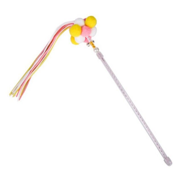 Interactive Playing Toy For Cats Funny Fishing Rod Pet Toy Tease On Cats Tassel funny cat stick