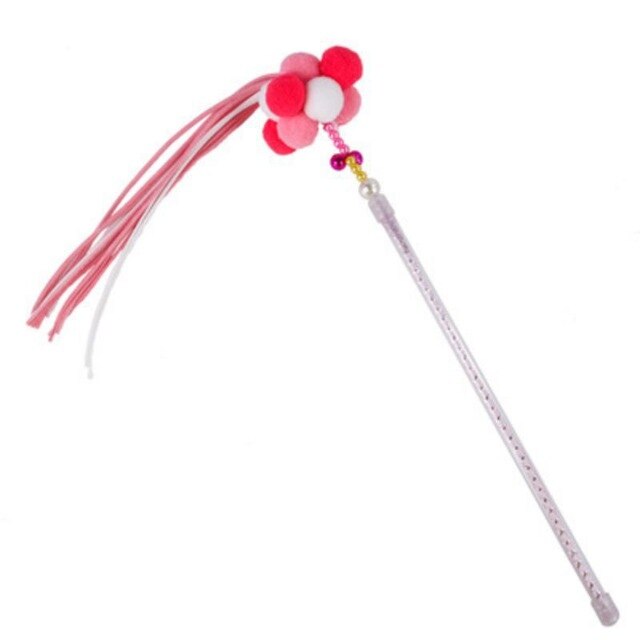 Interactive Playing Toy For Cats Funny Fishing Rod Pet Toy Tease On Cats Tassel funny cat stick
