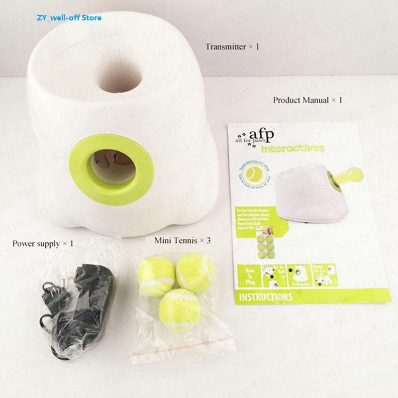 Dog pet toys Tennis Launcher Automatic throwing machine pet Ball throw device Section emission with 3 balls