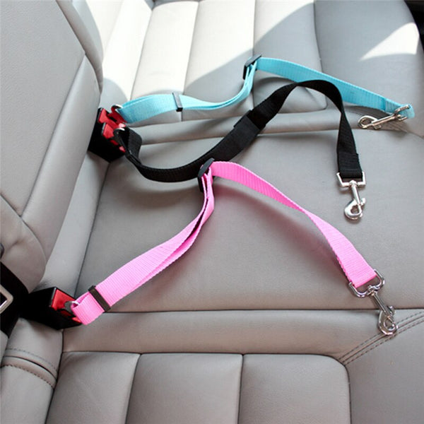 Adjustable Pet Dog Safety Seat Belt Nylon Pets Puppy Seat Lead Leash Dog Harness Vehicle Seatbelt Pet Supplies Travel Clip