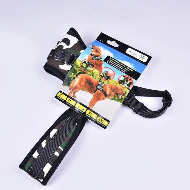 Wholesale Camouflage thicken Wear-resisting cloth Dog harness Pet products Dog Waist straps