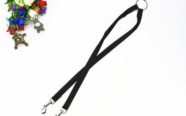 100pcs Walk 2 Dogs Leash Coupler Nylon Double Twin Lead Nylon Leash For Small Middle Dog 4 Colors