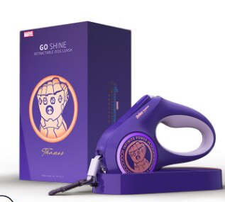 The New Marvel Streamer Leash Automatic expansion Leashes Marvel Walking the dog rope pet dog leash Pet supplies