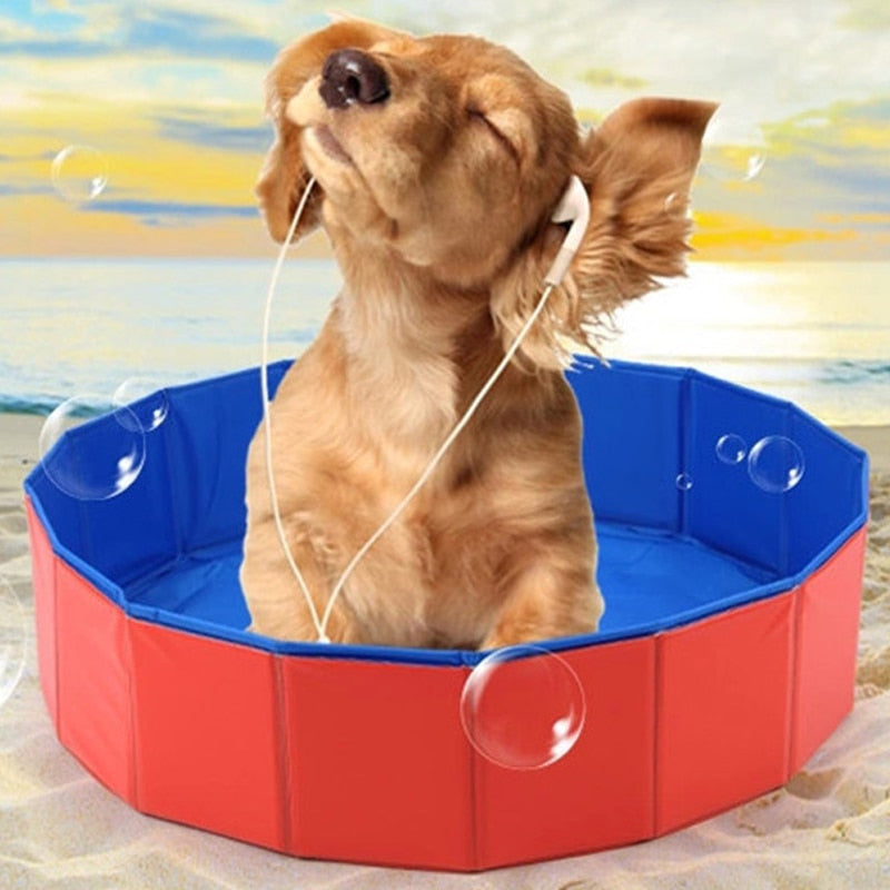 Pet Products Large PVC Foldable Swimming Pool Bathtub For Small Dog And Cat Teddy Fold Bath Dog Accessories Best Sell