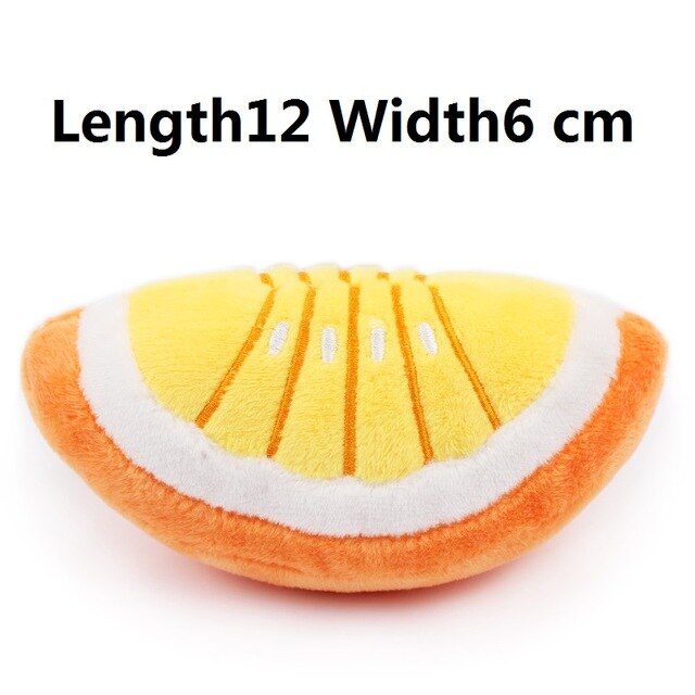 Wholesale 50 pcs Lovely Orange Shape Squeak Dog Toy Pet Dog Chew Toys Squeak Toy Puppy Chew Toys Sceaming Pet Dog Squeak Puppy