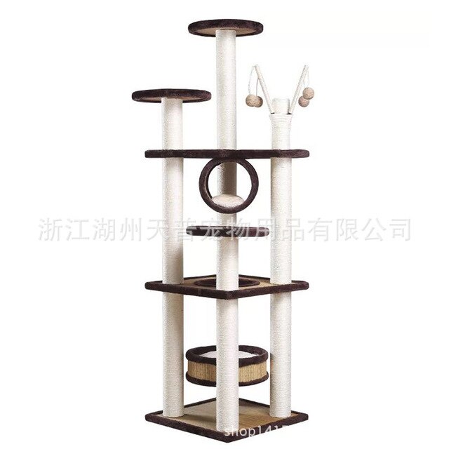 Larger dog cat climbing sisal frame pet jumping scratching tree cat dog scratching toys pet interesting toys