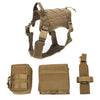 Large Big Dog Harness for Dobermann German Shepherd Dog Combat Tactical Vest Harness Set Ourdoor Sports Pet Products