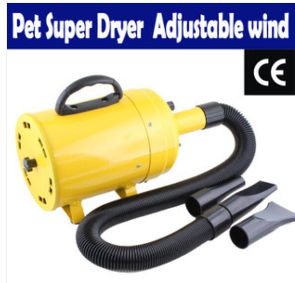 2200W infinitely variable speeds Pet Hair Dryer Dog Hair Blowing machine Super Wind Power Cat Water-blowing machine