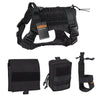 EXCELLENT ELITE SPANKER Outdoor Tactical Dog Clothes Suit Military Training Molle Dog Vest Set Harness Pets Hunting Accessories