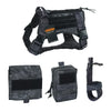 EXCELLENT ELITE SPANKER Outdoor Tactical Dog Clothes Suit Military Training Molle Dog Vest Set Harness Pets Hunting Accessories