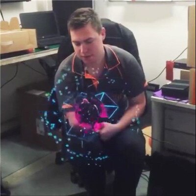 dog toys for small dogs 3D Hologram Advertising Display LED Fan Toy Holographic Imaging 3D Naked Eye LED Fan Toy 2017 New