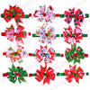 200pcs/Lots Christmas Cat Dog Bow Ties Adjustable Pet Puppy Dog Bowties Dog Collar Dog Neck ties Wholesale Pet Supplies