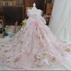 OnnPnnQ Pet Dog Dress Princess Party Pink Lace Tutu Dresses Trailing Wedding Dresses Printed Luxury Dog Clothes Chihuahua Poodle