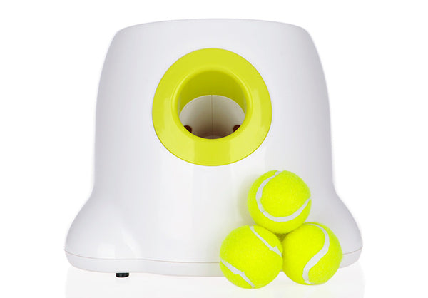 Automatic Interactive Ball Launcher Pet Dog Toy Tennis Ball Rolls Out Machine Launching Fetching Balls Dog Training Tool