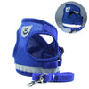 Dog Cat Harness Pet Adjustable Reflective Vest Walking Lead Leash for Puppy Polyester Mesh Harness for Small Medium Dog