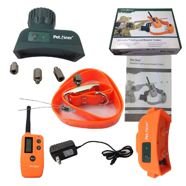 910 For 1 dog training collar 9 Level 500M Pet Dog Hunter Beeper Trainer Collar 1 receiver 1 beeper 1 transmitter free shipping