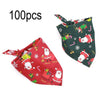 100Pcs/Pack Dog Scarf Reversible Triangular Bibs Cotton Dog Scarf Accessories for Large Dogs Cats Pets Animals