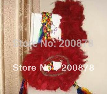 L072   Tibetan Mastiff yak`s hair red collar-Kekhor,extra-big Zangao`s Collar,6 layers,the ex-bigg dog neck collar,low MOQ