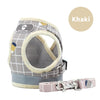 Pet Dog Cat Harness with Leash Adjustable Vest Walking Supplies Soft Breathable Plaid Collar Puppy for Small Medidum Large Dogs