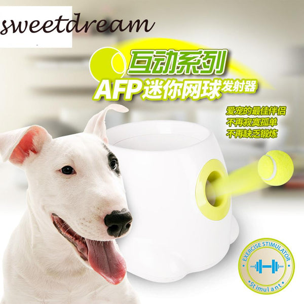 Food Reward Machine For Dogs With Tennis Ball Interactive Fetch and Treat Pet Ball  launcher  For IQ training