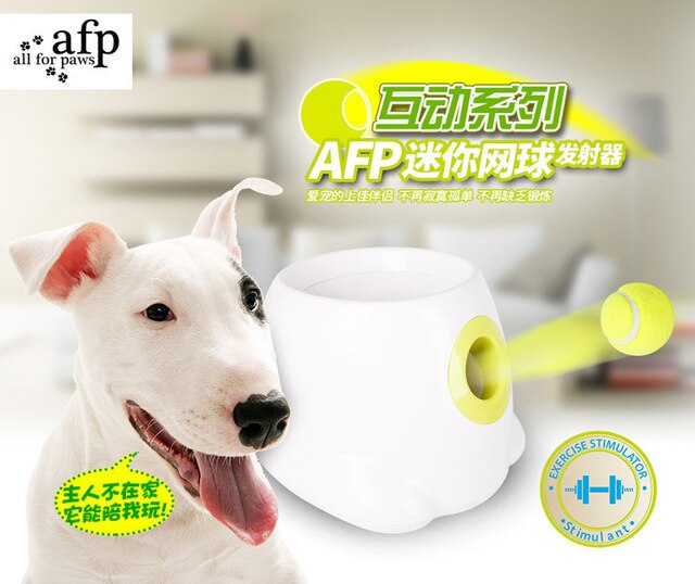 Food Reward Machine For Dogs With Tennis Ball Interactive Fetch and Treat Pet Ball  launcher  For IQ training