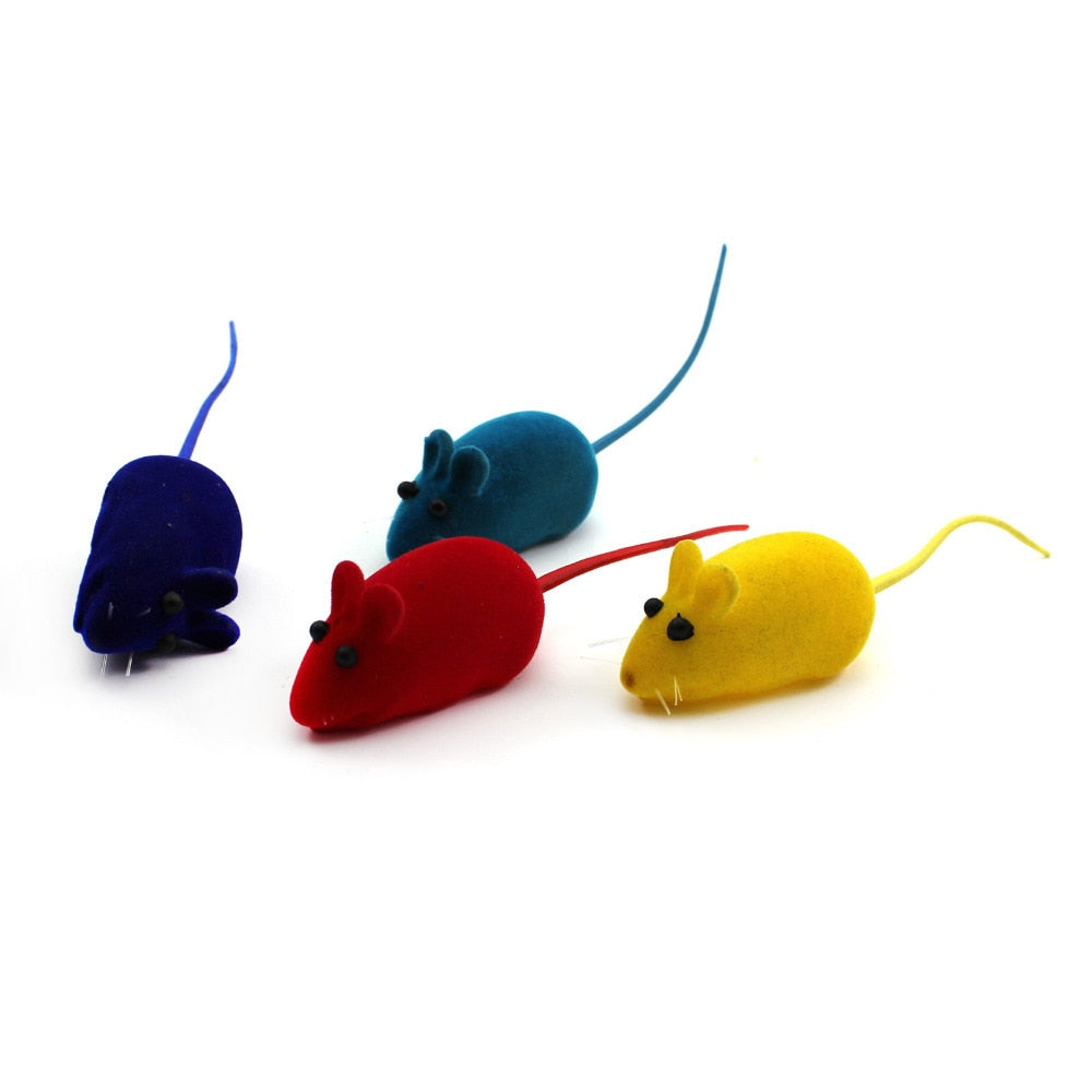 New Fun Sound Chewing Toy False Mouse Rat Pet Cat Kitten Dog Puppy Playing Squeaky Z
