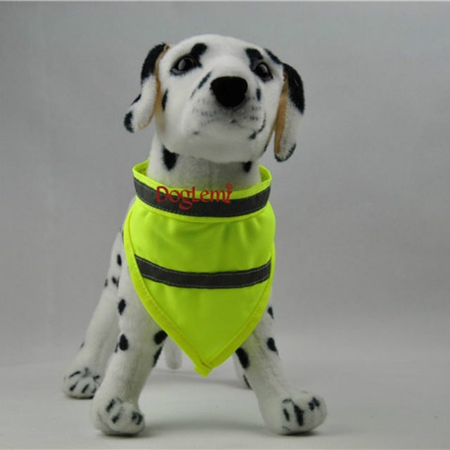 Doglemi Lovely Pet Dog Neck Scarf Adjustable Quality Puppy Bandana Cat Hot Collar Neckerchief Bright Safty Reflective